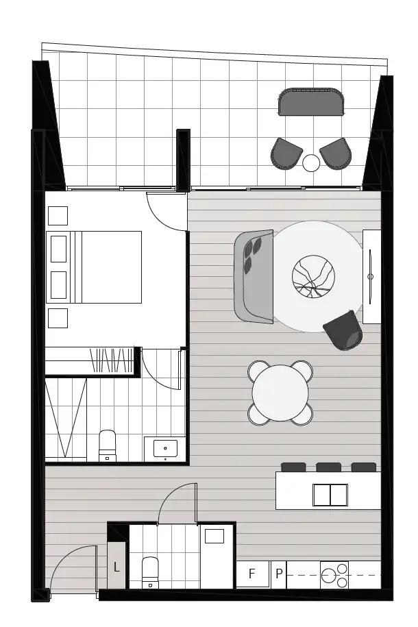 Floorplan of Homely apartment listing, 74/7 State Circle, Forrest ACT 2603