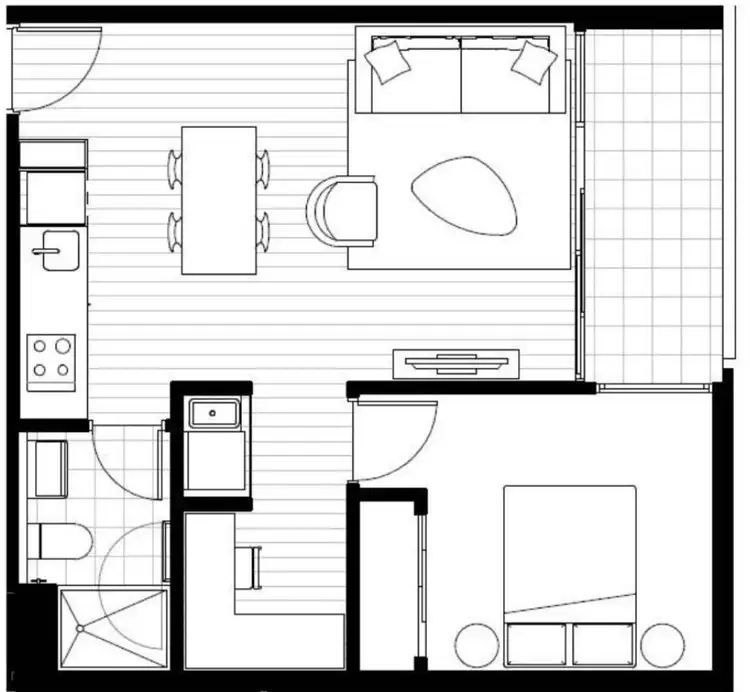 Floorplan of Homely apartment listing, 204E/9 Robert Street, Collingwood VIC 3066