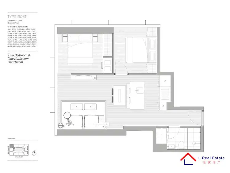 Floorplan of Homely apartment listing, 3109/462 Elizabeth St, Melbourne VIC 3000