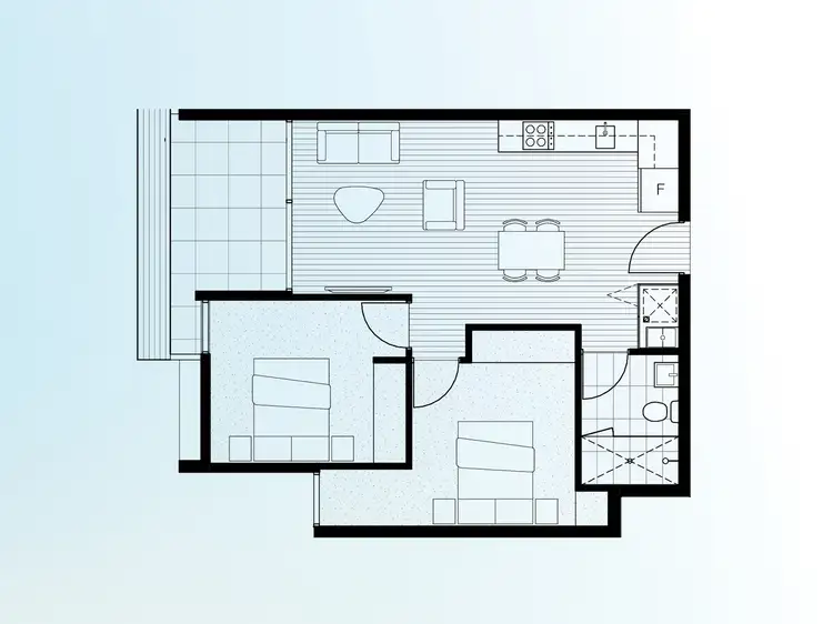 Floorplan of Homely apartment listing, 2.03/1090 Nepean Highway, Highett VIC 3190
