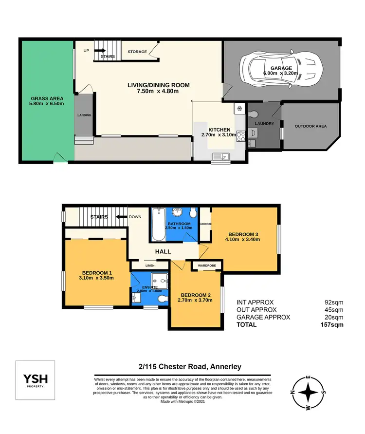 Floorplan of Homely townhouse listing, 2/115 Chester Road, Annerley QLD 4103
