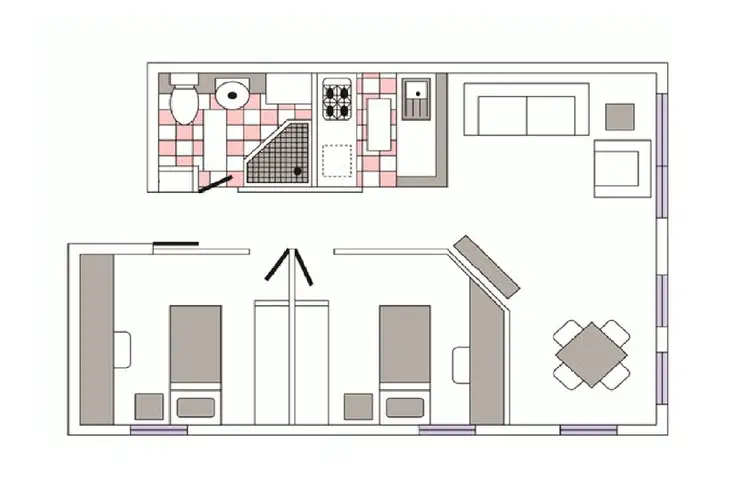 Floorplan of Homely apartment listing, 5714/570 Lygon Street, Carlton VIC 3053