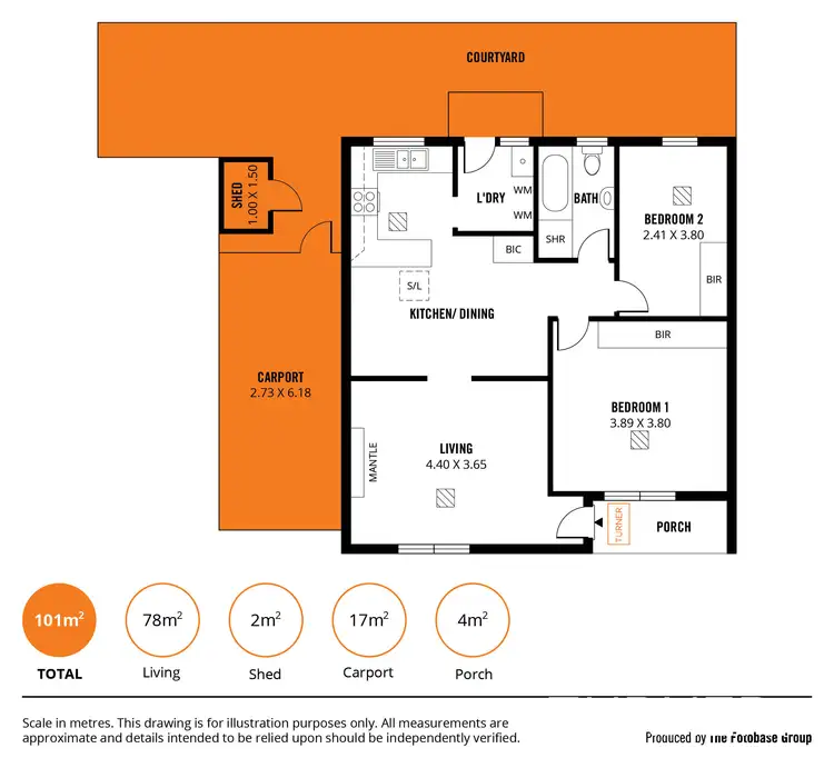 Floorplan of Homely unit listing, 6/33 Battams Road, Royston Park SA 5070