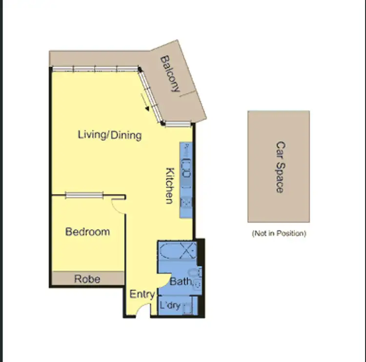 Floorplan of Homely apartment listing, 517B/66 Mt Alexander Road, Travancore VIC 3032