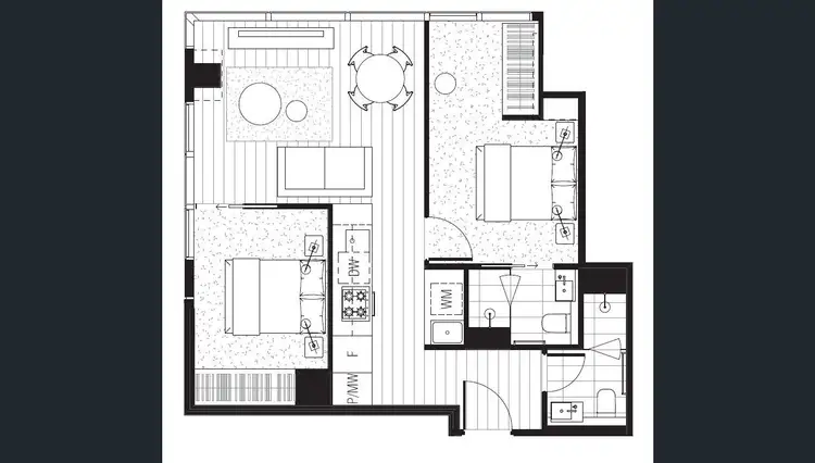 Floorplan of Homely apartment listing, 3216/70 Southbank Boulevard, Southbank VIC 3006