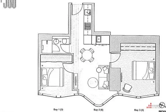 Floorplan of Homely apartment listing, 4107/371 Little Lonsdale Street, Melbourne VIC 3000