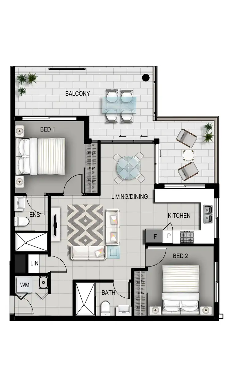 Floorplan of Homely apartment listing, 5/58 Ludwick Street, Cannon Hill QLD 4170