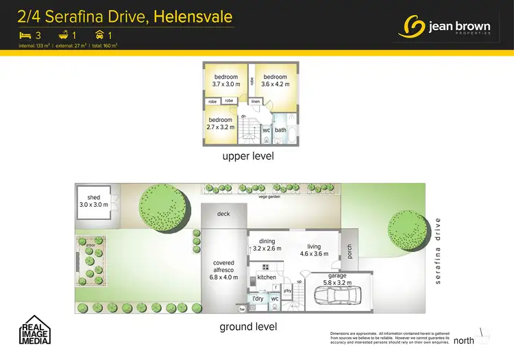 Floorplan of Homely semi-detached listing, 2/4 Serafina Drive, Helensvale QLD 4212