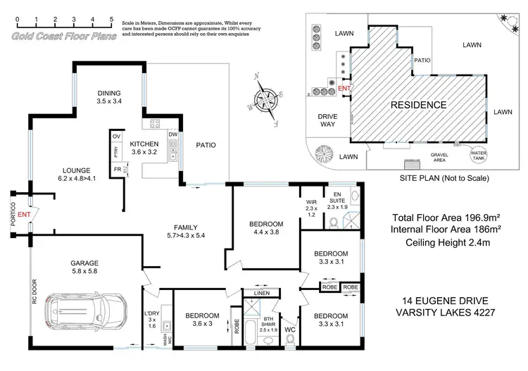 Floorplan of Homely house listing, 14 Eugene Drive, Varsity Lakes QLD 4227