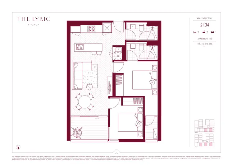 Floorplan of Homely apartment listing, 117/338 Gore Street, Fitzroy VIC 3065