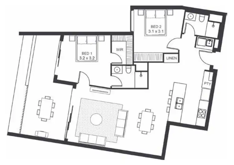 Floorplan of Homely unit listing, 2610/100 Duporth Ave, Maroochydore QLD 4558