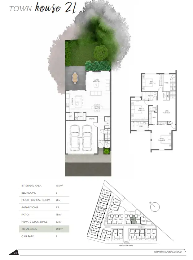 Floorplan of Homely townhouse listing, 21/867 South Pine Road, Everton Park QLD 4053