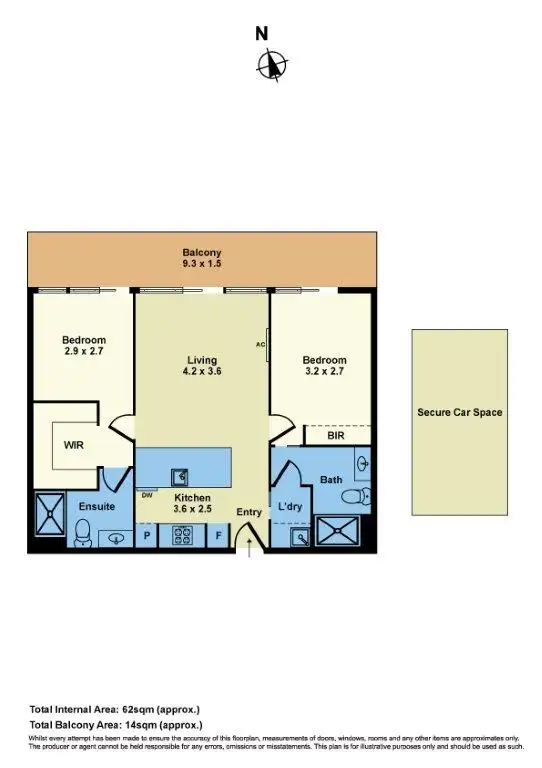 Floorplan of Homely apartment listing, 114/125 Francis Street, Yarraville VIC 3013