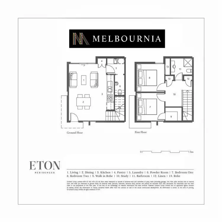 Floorplan of Homely townhouse listing, 12/80 Enterprise Drive, Bundoora VIC 3083