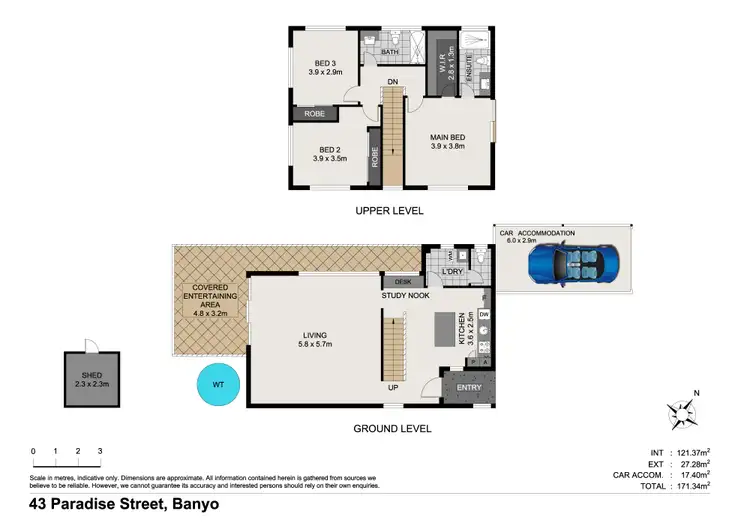 Floorplan of Homely house listing, 43 Paradise Street, Banyo QLD 4014