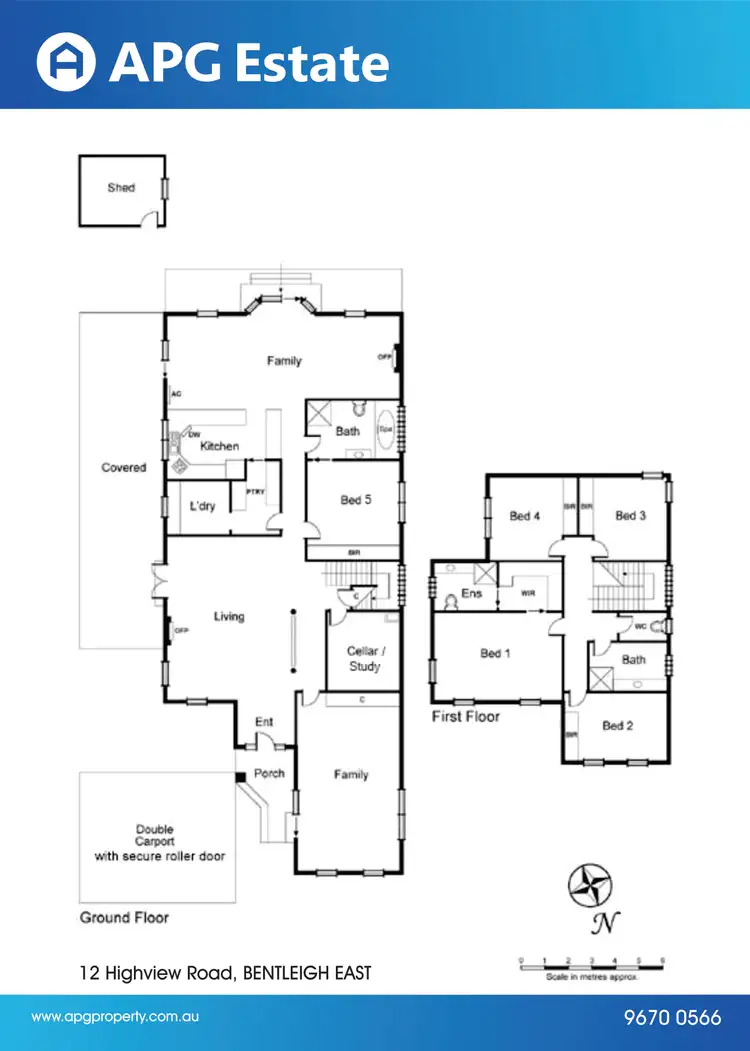 Floorplan of Homely house listing, 12 Highview Road, Bentleigh East VIC 3165