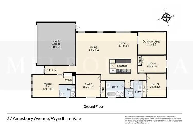 Floorplan of Homely house listing, 27 Amesbury Avenue, Wyndham Vale VIC 3024