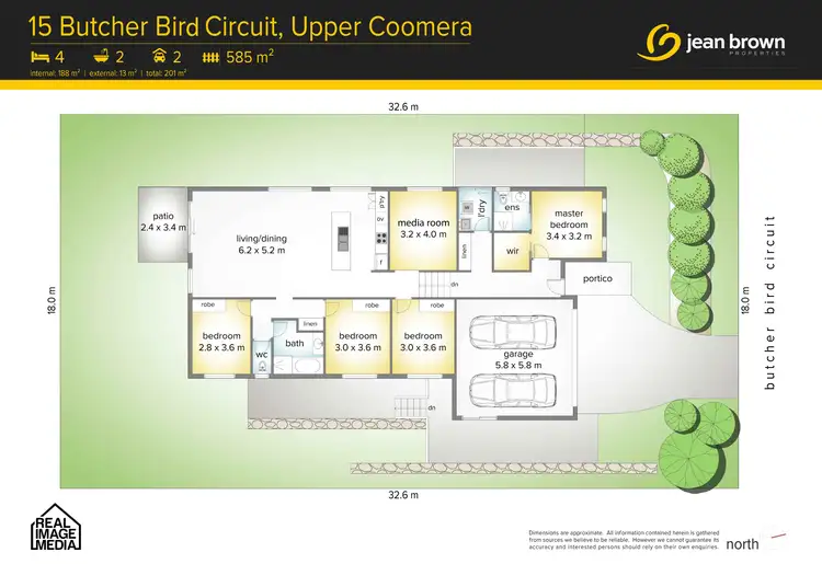 Floorplan of Homely house listing, 15 Butcher Bird Circuit, Upper Coomera QLD 4209