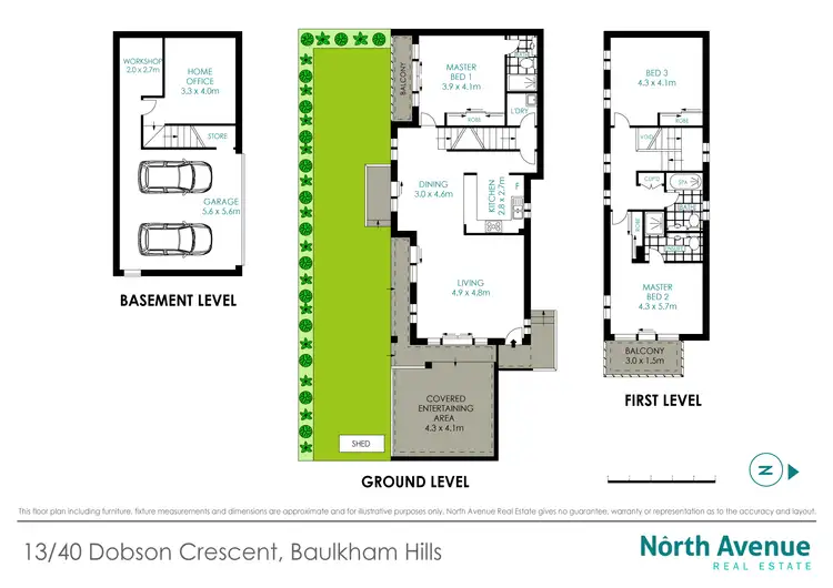 Floorplan of Homely townhouse listing, 13/40 Dobson Crescent, Baulkham Hills NSW 2153