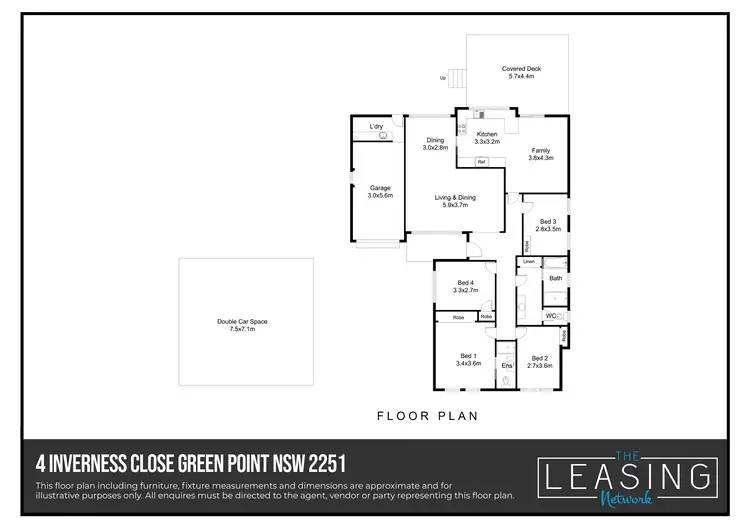 Floorplan of Homely house listing, 4 Inverness Close, Green Point NSW 2251