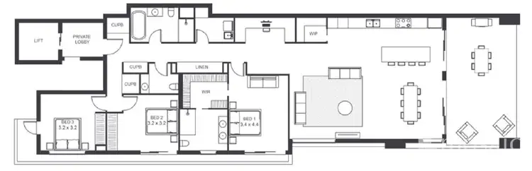 Floorplan of Homely apartment listing, 1103/100 Duporth Avenue, Maroochydore QLD 4558