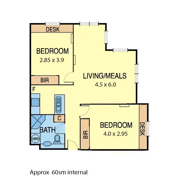Floorplan of Homely unit listing, 4025/550 Lygon Street, Carlton VIC 3053