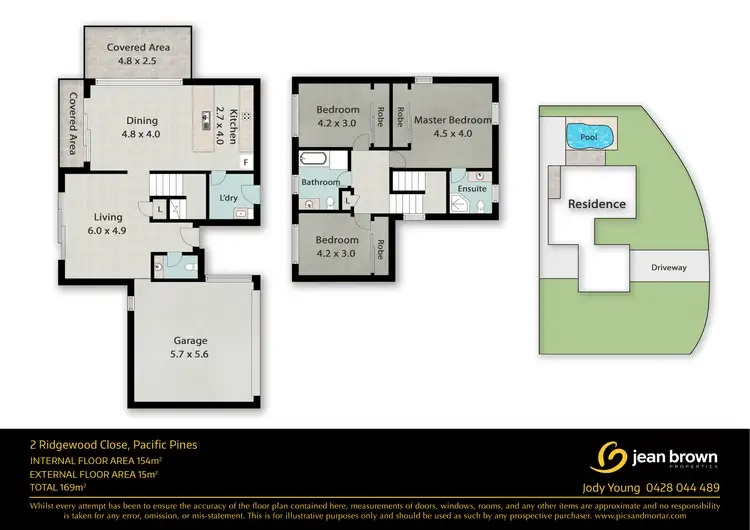 Floorplan of Homely house listing, 2 Ridgewood Close, Pacific Pines QLD 4211