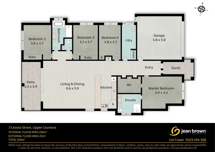 Floorplan of Homely house listing, 3 Cessna Street, Upper Coomera QLD 4209