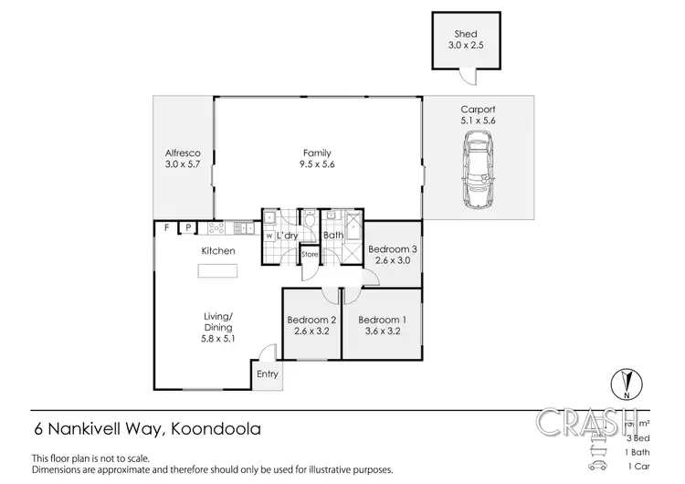 Floorplan of Homely house listing, 6 Nankivell Way, Koondoola WA 6064
