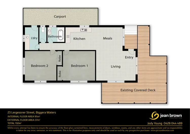 Floorplan of Homely house listing, 23 Lergessner Street, Biggera Waters QLD 4216