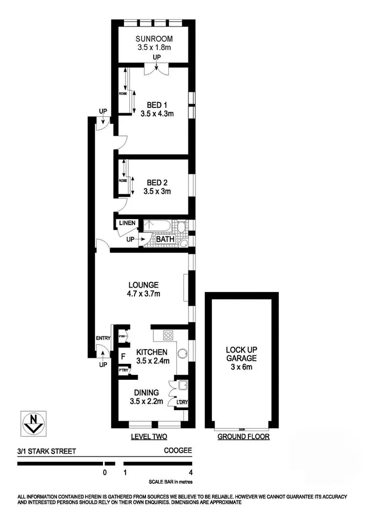 Floorplan of Homely apartment listing, 3/1 Stark Street, Coogee NSW 2034