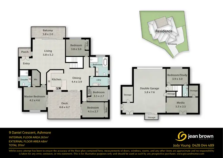 Floorplan of Homely house listing, 9 Daniel Crescent, Ashmore QLD 4214