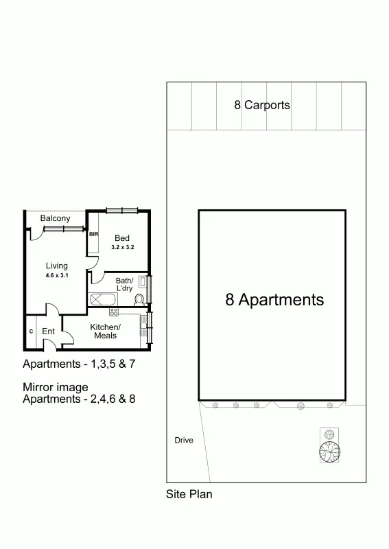 Floorplan of Homely apartment listing, 7/45 Belsize Avenue, Carnegie VIC 3163