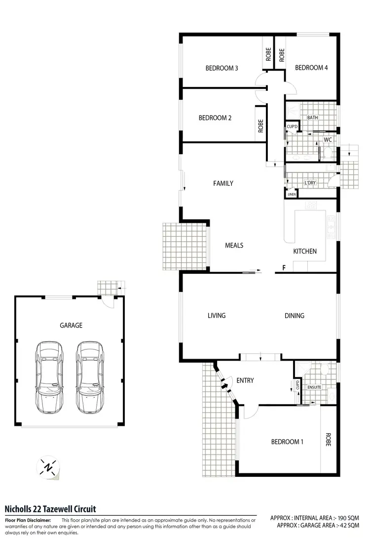 Floorplan of Homely house listing, 22 Tazewell Circuit, Nicholls ACT 2913