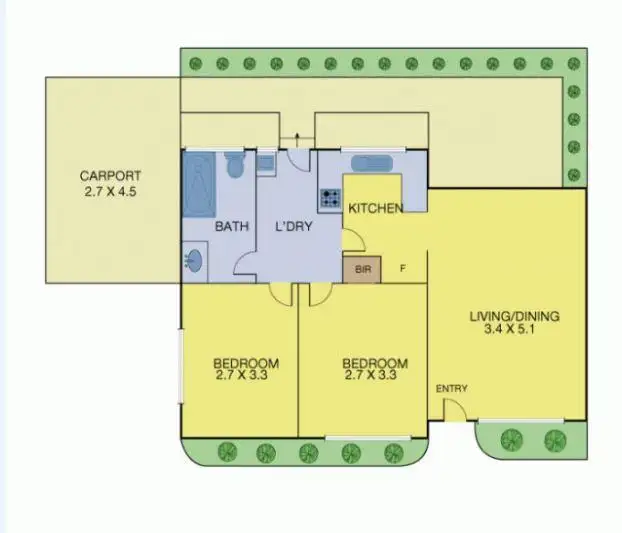 Floorplan of Homely unit listing, 5/517 Mitcham Road, Vermont VIC 3133