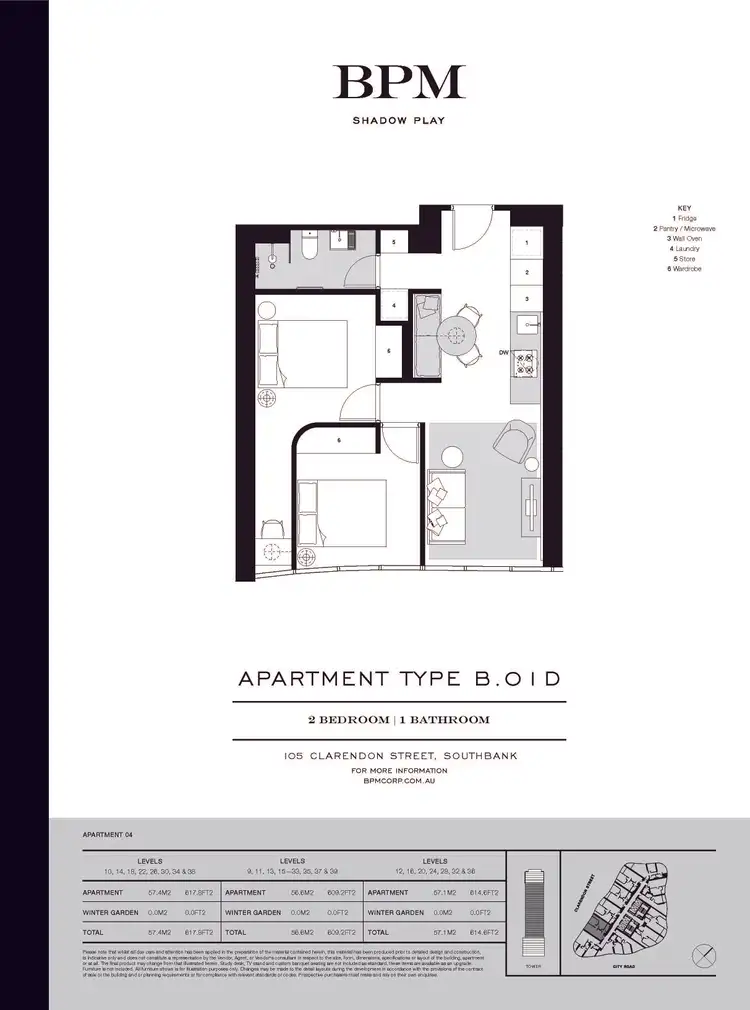 Floorplan of Homely apartment listing, 2604/105 Clarendon St, Southbank VIC 3006