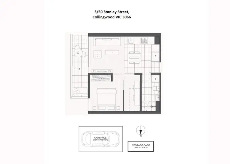 Floorplan of Homely unit listing, 5/50 Stanley Street, Collingwood VIC 3066