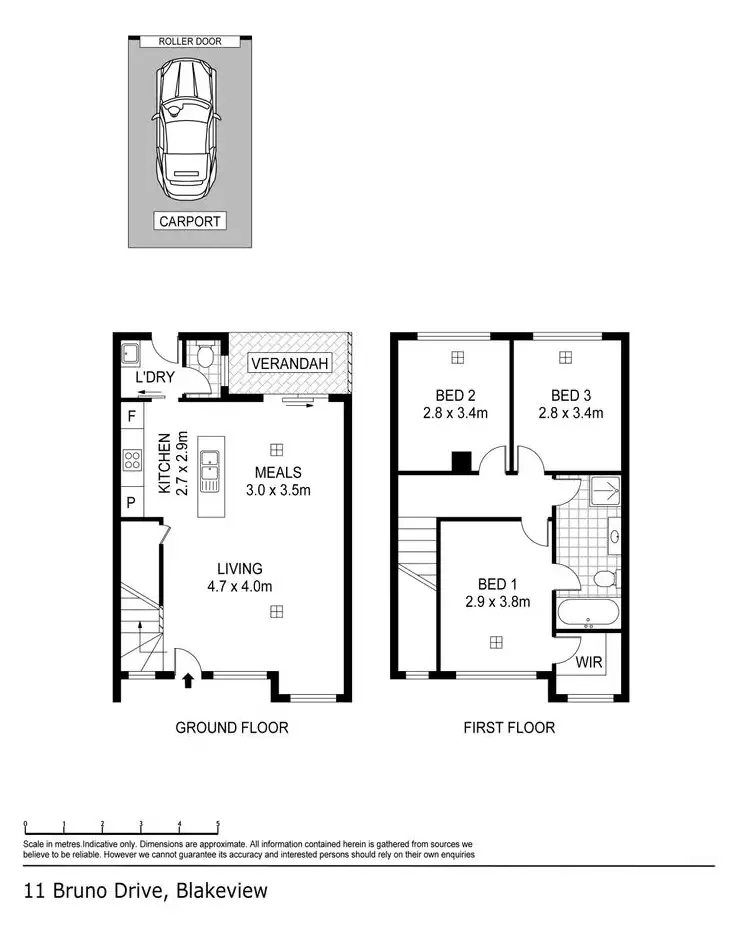 Floorplan of Homely house listing, 11 Bruno Drive, Blakeview SA 5114