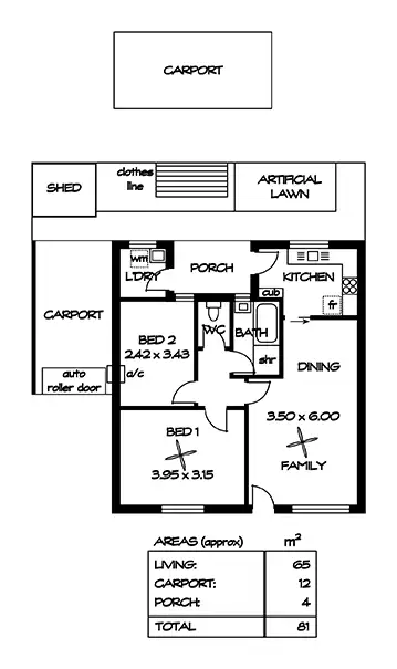 Floorplan of Homely house listing, 7/30 Simcock Street, West Beach SA 5024