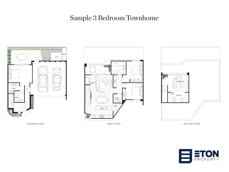 Floorplan of Homely townhouse listing, 16 Amdura Road, Doncaster East VIC 3109