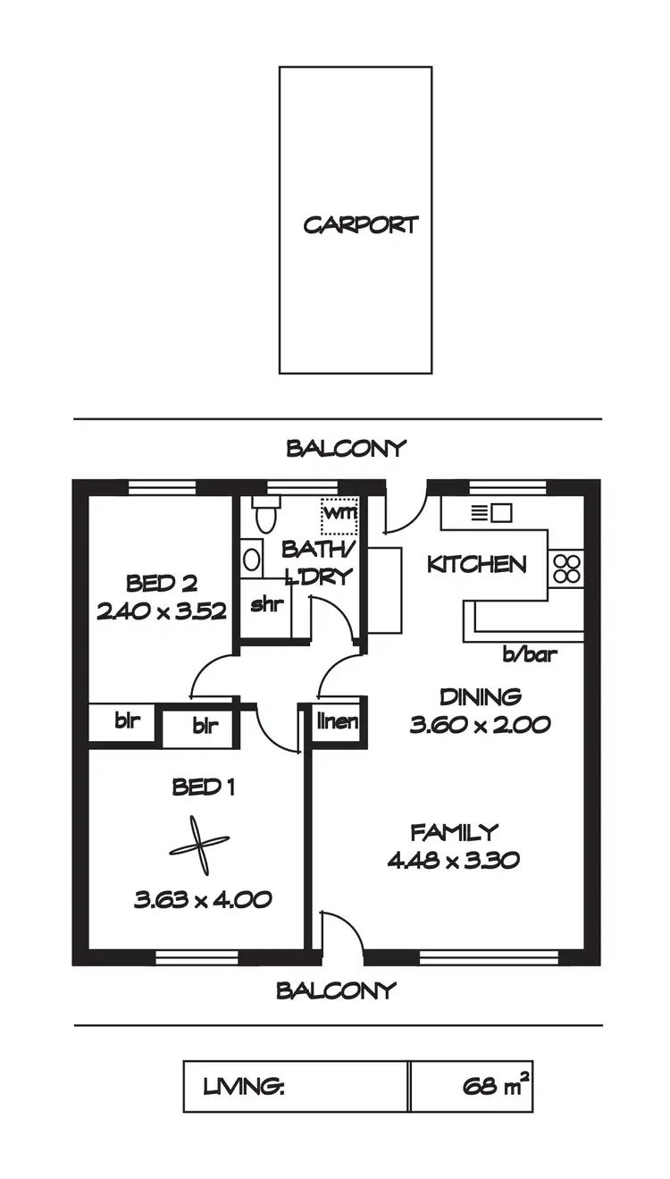 Floorplan of Homely house listing, 13/7 Winchester St, St Peters SA 5069
