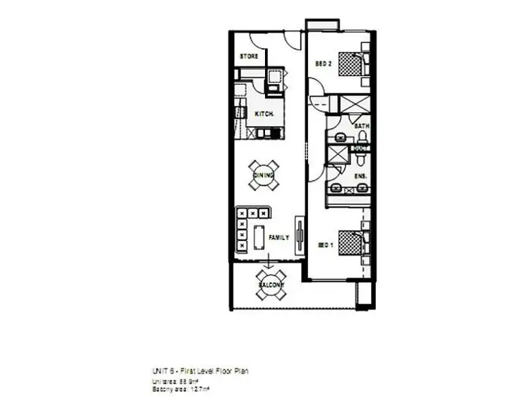 Floorplan of Homely apartment listing, 6/20 The Crescent, Midland WA 6056