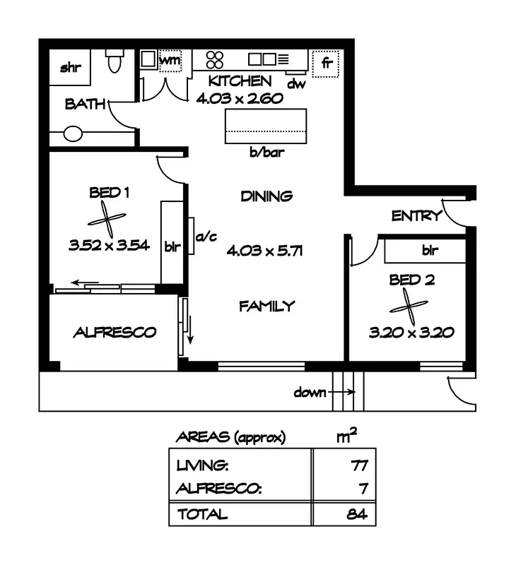 Floorplan of Homely house listing, 2/172 East Parkway, Lightsview SA 5085