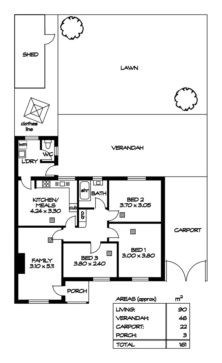 Floorplan of Homely house listing, 8 Colonel Street, Woodville Gardens SA 5012
