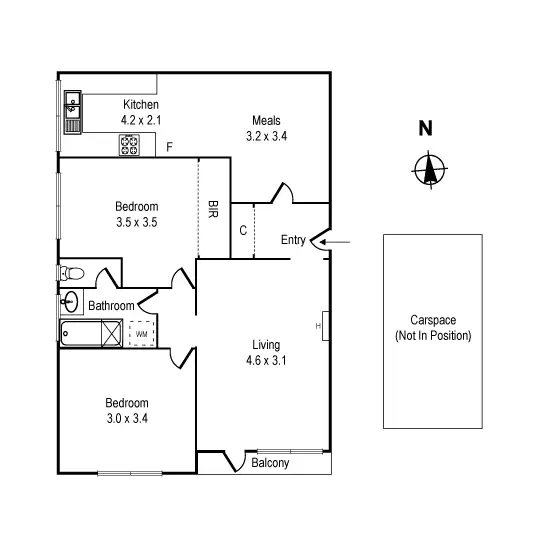 Floorplan of Homely apartment listing, 5/162 Leila Road, Carnegie VIC 3163
