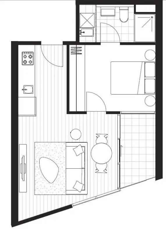 Floorplan of Homely apartment listing, 209D/21 Robert Street, Collingwood VIC 3066