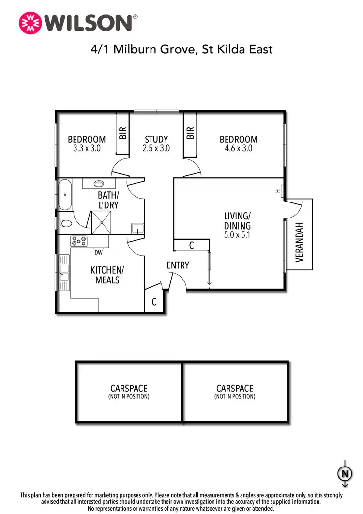 Floorplan of Homely apartment listing, 4/1 Milburn Grove, St Kilda East VIC 3183