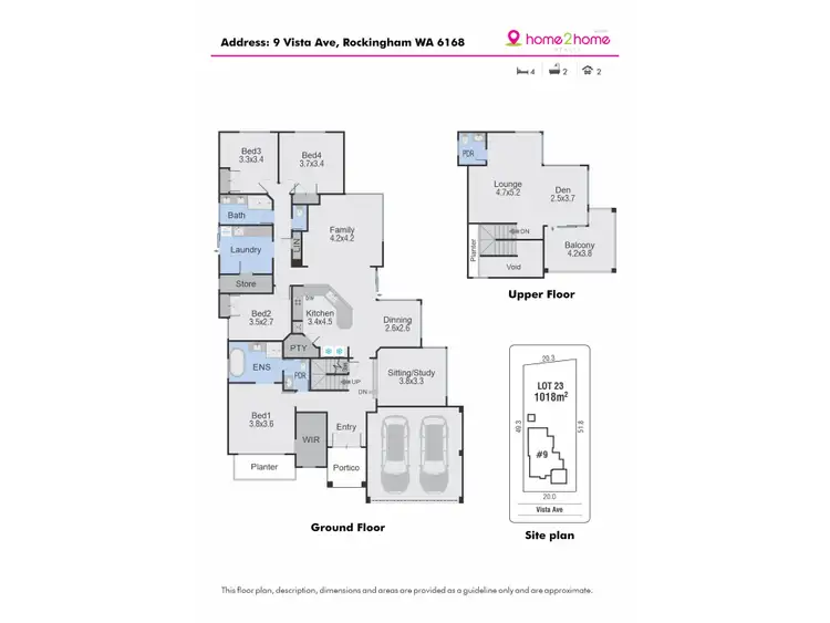 Floorplan of Homely house listing, 9 Vista Avenue, Rockingham WA 6168