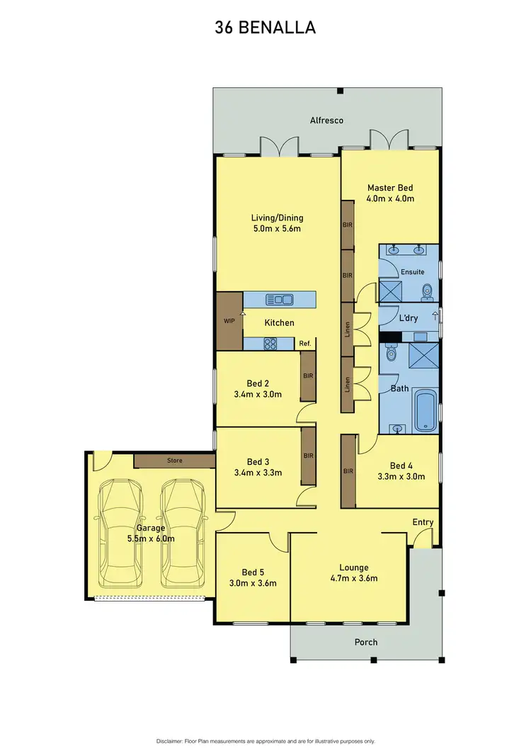 Floorplan of Homely house listing, 36 Benalla Avenue, Eynesbury VIC 3338