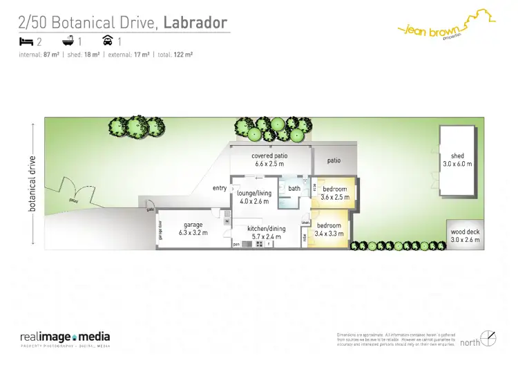 Floorplan of Homely semi-detached listing, 2/50 Botanical Drive, Labrador QLD 4215